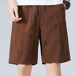 StyleCast x Revolte Men Graphic Printed Regular Fit Mid Rise Regular Shorts-image-93