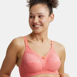 Jockey Wirefree Non Padded Cotton Full Coverage Plus Size Bra with Lace Styling - ES14-picture-12