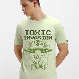 Bewakoof Men Typography Printed Round Neck Cotton T-shirt-image-84