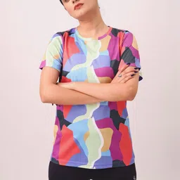 UMILDO Women Sports Printed Pockets T-shirt-picture-37