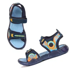 DRACKFOOT Boys Blue Velcro Comfort Sandals-image-60