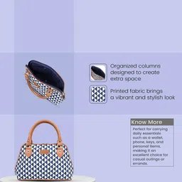 Anouk Geometric Printed Structured Handheld Bag image 5