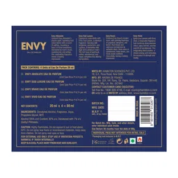 Envy Men 4-Pcs Luxury Perfume Gift Set - 80 ml image 2