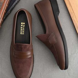 HERE&NOW Men Textured Formal loafers-image-75