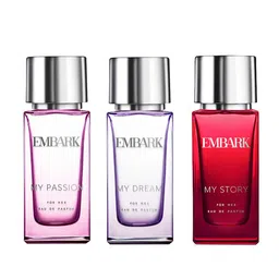 EMBARK Women Set of 3 Eau De Parfum 30 ml each - My Passion + My Dream + My Story-2