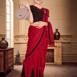 HARPITA Sequinned Ready to Wear Saree-image-76