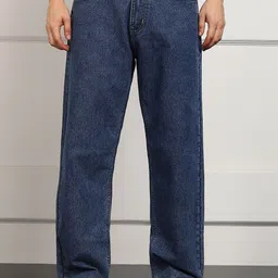 ANGERHOOD Men Baggy Mid-Rise Stretchable Jeans-picture-2