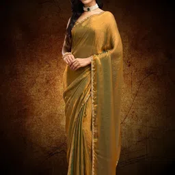 VILLAGIUS Embellished Beads & Stones Border Designer Saree-image-66