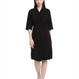 Aura Cotton Shawl-Collar Bath Robe-image-70