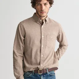 GANT Men Button-Down Collar Checked Cotton Casual Shirt-picture-33