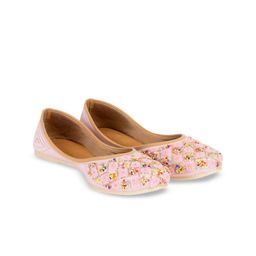 Truffle Collection Women Embellished Ethnic Mojaris Flats-image-96