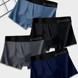 FiveFlag Pack of 4 Multicoloured Modal Trunks-image-59