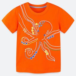 Oh Rare Boys Printed Applique T-shirt-image-52