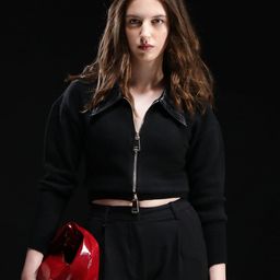 RAREISM Women Spread Collar Solid Casual Tailored Jacket-picture-26