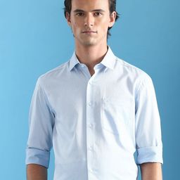 Arrow Men Classic Fit Textured Spread Collar Cotton Formal Shirt-image-61