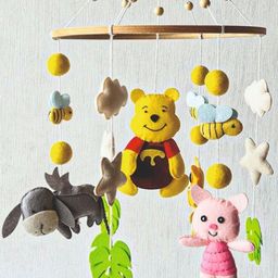 BABBLE WRAP Infants Hand Stitch Nursery Musical Cot Mobile Arm Battery Operated Music Box-17