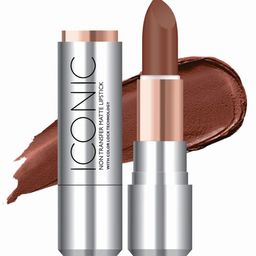 TEEN TEEN COSMETICS Iconic Non Transfer All Day Wear Matte Lipstick- 3.8 g- Taupe 06-21