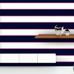 ArtzFolio Printed UV-Resistant Anti-Bacterial Colorful Horizontal Stripes Peel & Stick Wallpaper-image-68