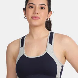 Envie Women Colourblocked Full Coverage Lightly Padded Sports Bra-38