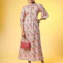 SUFIZA LIFESTYLE Floral Print Maxi Dress-image-45