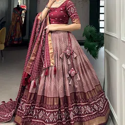 Aika Printed Ready to Wear Lehenga & Unstitched Blouse With Dupatta image 2