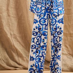 SASSAFRAS Women Ethnic Motifs Printed Relaxed Straight Leg Straight Fit High-Rise Trousers-picture-41