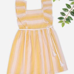 Pantaloons Junior Striped Fit & Flare Dress-picture-16