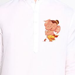PulseIQ Men Ethnic Motifs Printed Regular Kurta with Pyjamas image 2