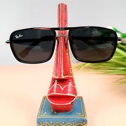 apka mart Red & Blue Printed Wooden Spectacle Holder-52