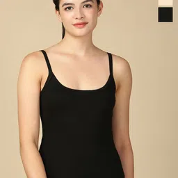 Lux Cozi Set Of 3 Cotton Non Padded Camisoles-image-92