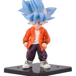 COMICSENSE Blue Dragon Ball Z Anime Action Saiyan God Drip Goku Figurine Showpiece-image-97