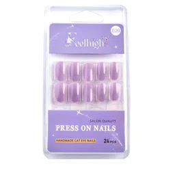 FEELHIGH Set Of 24 Press On Cat Eye Reusable Nails - E-20 image 2