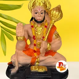 DARIDRA BHANJAN Cream-Coloured Religious Idol Showpiece-image-74