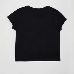 Pantaloons Junior Girls Typography Printed Round Neck Pure Cotton T-shirt-picture-34