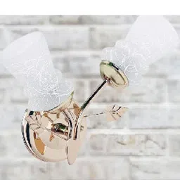 Somil Premium Designer Glass Wall / Night Lamp Elegant & Stylish Dcor Accent for Modern Interiors, color- White, Size:- 28 X 15 X 33.5 CM-image-91