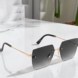 REDEX Women Square Sunglasses With UV Protected Lens SN-22-Black-7