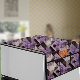 The Furnishing Tree Magenta Printed Refrigerator Cover-image-79