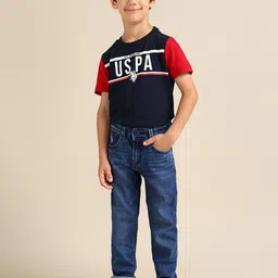 U.S. Polo Assn. Kids Boys Classic Heavy Fade Mid-Rise Regular Fit Jeans-21