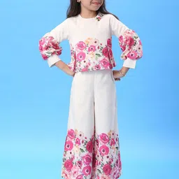 Macwin Girls Printed Top with Palazzos-image-17