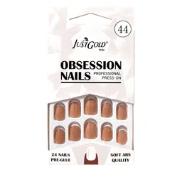 JUSTGOLD Set Of 24 Professional Obsession Press On Pre Glued Nails - Shade 44-image-91