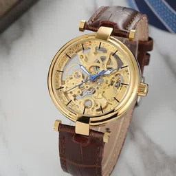 FORSINING Men Dial & Leather Straps Analogue Watch FSG8160M3G2-image-14