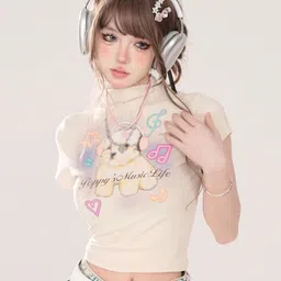 LULU & SKY Women Graphic Printed Cotton T-shirt-picture-49