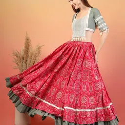 COTLAND FASHION Women Cotton Solid Lehenga Choli-picture-2