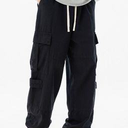 StyleCast x Revolte Men Easy Wash Regular Fit Solid Cotton Mid-Rise Cargo-picture-28
