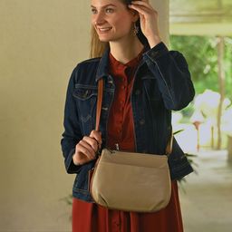 Anuschka Women Solid Crossbody Leather Sling Bag-image-9