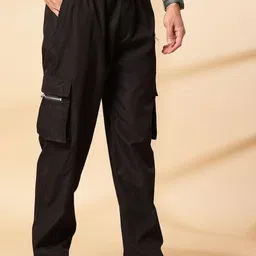 UZARUS Men Cotton Regular Fit Track Pants-image-25