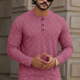 Force Men Self Design Printed Henley Neck T-shirt-picture-30