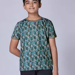 UMILDO Boys Abstract Printed Round Neck Polyester Tshirt-4
