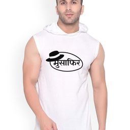 FABSTIEVE Typography Printed Hooded Sleeveless Cotton Gym Vest-picture-39