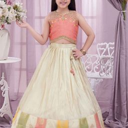 Lagorii Girls Embellished Sequinned Ready to Wear Lehenga &-picture-51